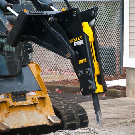 concrete skid steer breaker attachment